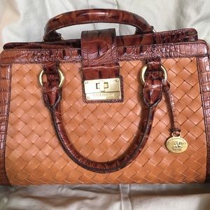 Unique large brown Brahmin satchel